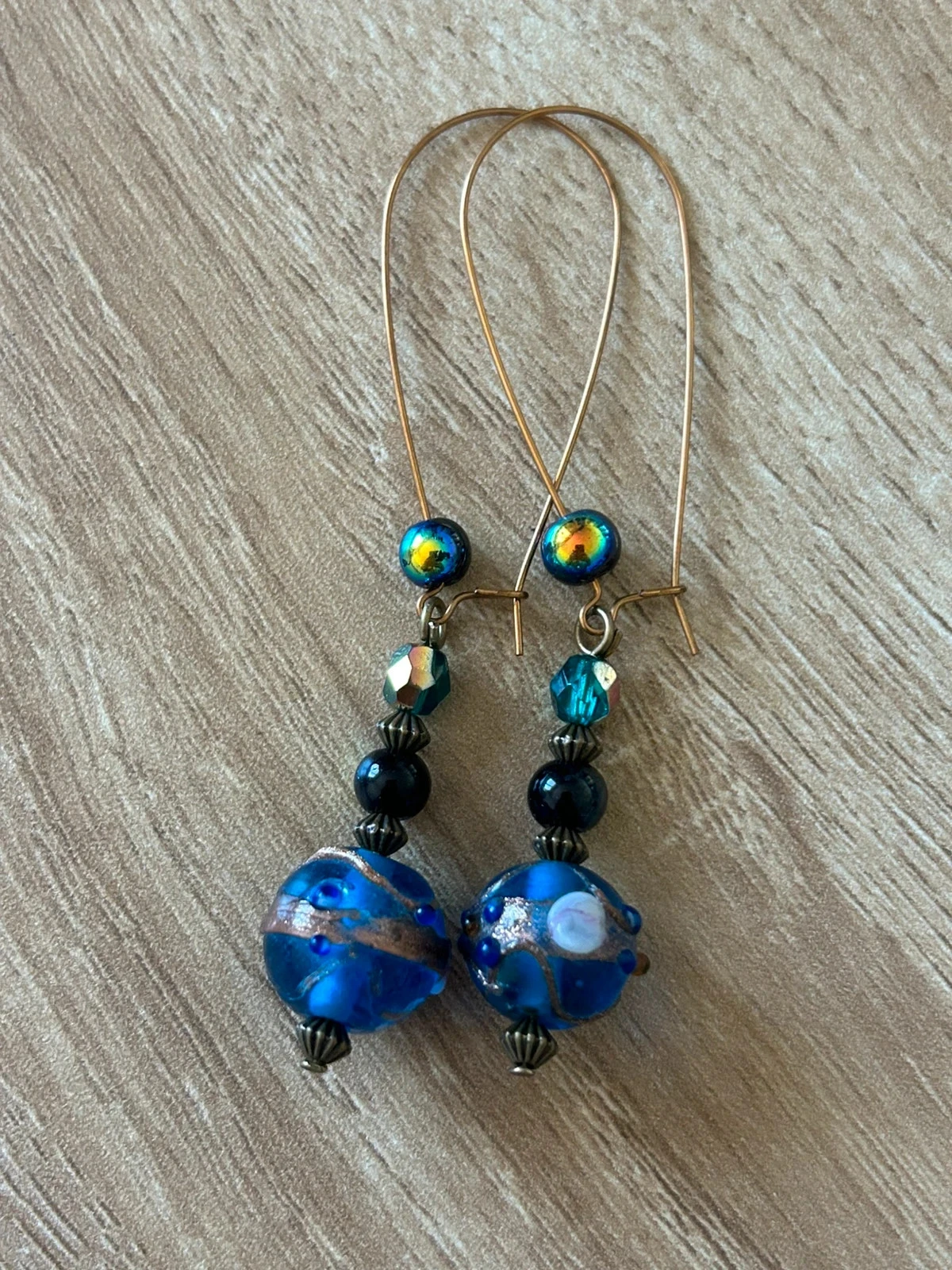 Rétro bohème boucles d’oreilles pendantes et légères